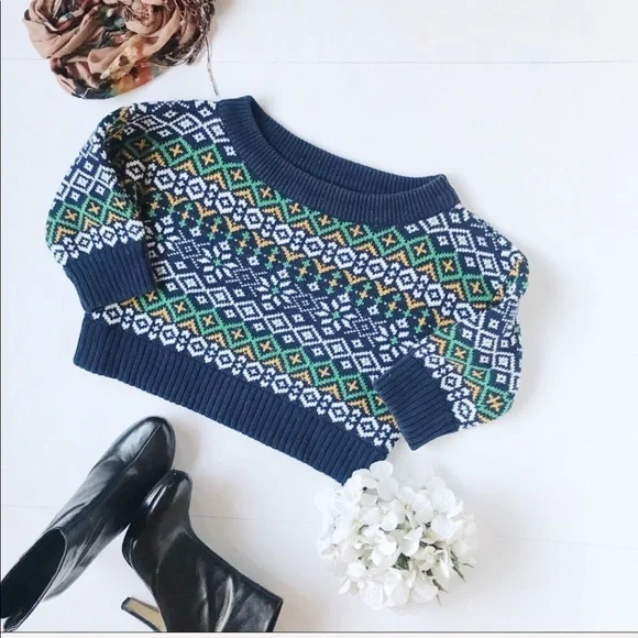 BDG Urban Outfitters Fair Isle Crop Sweater - Picture 4 of 7